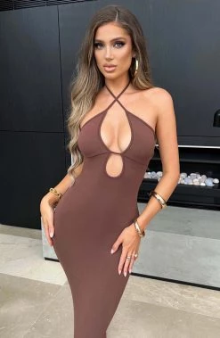 L.F Indria Maxi Dress - Chocolate