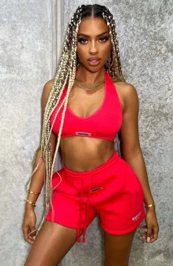 S.L Kami Luxe Crop - Red NEW ARRIVALS