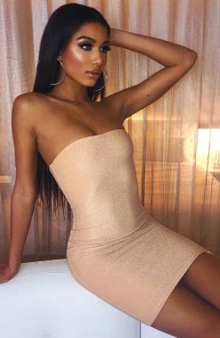 F.I Tila Mini Dress - Gold Sparkle