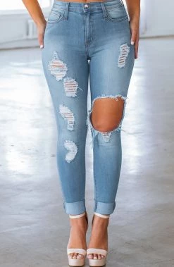 V.B Leah Jeans - Medium Blue