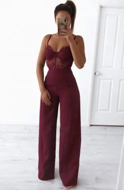 F.I Vivian Pants - Burgundy BACK IN
