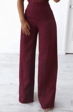 F.I Vivian Pants - Burgundy BACK IN