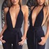 L.F Luxe Life Jumpsuit - Black BACK IN