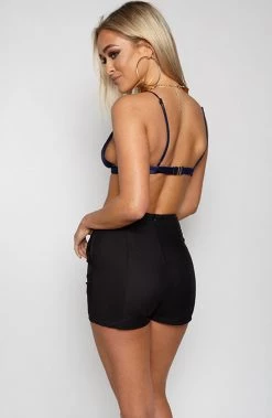 Babyboo Fashion Tops High Life Bralette - Navy