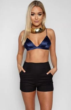 Babyboo Fashion Tops High Life Bralette - Navy