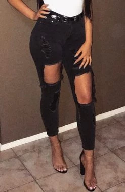 Babyboo Fashion Honey Crush Jeans - Black Denim