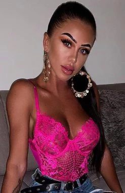 S.D Alayna Bodysuit - Hot Pink NEW ARRIVALS