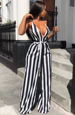 C.F NEW ARRIVALS Romee Jumpsuit - Stripe