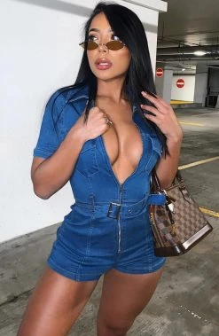 P.S ZARA PLAYSUIT-BLUE DENIM BACK IN